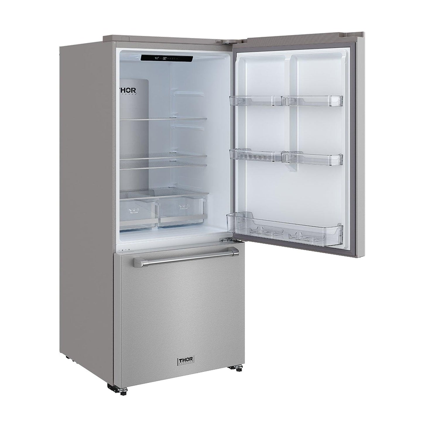 Thor Kitchen TRF3017BF 30 Inch Bottom Freezer Refrigerator In Stainless Steel