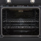 Forno FBOEL137030BLK Forno Vomero 30-Inch Wall Oven, Black, 5 Cu.Ft Capacity, 3550 Watts Convection, Mechanical Controls, Manuel Steam Clean