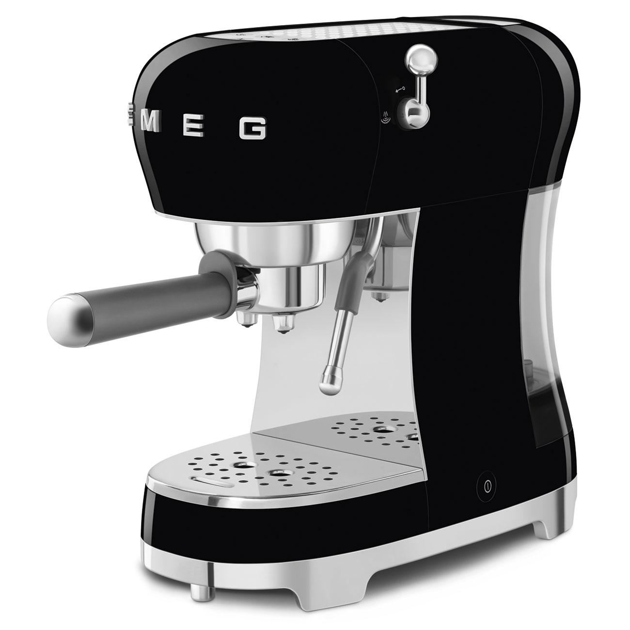 Smeg ECF02BLUS Espresso Coffee Machine Black Ecf02Blus
