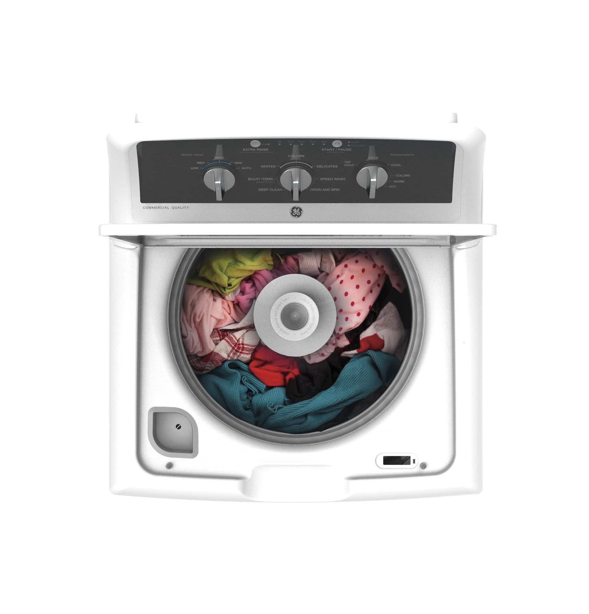 Ge Appliances GTW525ACWWB Ge® 4.3 Cu. Ft. Capacity Washer With Stainless Steel Basket,5-Yr Limited Warranty&#X200B;