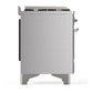 Ilve UM60FSQNR3SSCLP Ilve Um60Fsqnr3Ssclp Majestic Iii 60 Inch Dual Fuel Range With 7 Burners, Griddle And French Top, Dual Function Burner With Up To 25,000 Btu (Liquid Propane, Solid Door, Stainless Steel, Chrome)