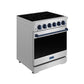 Thor Kitchen RSE30PBLU 30 Inch Professional Electric Range With Precision Knob Control In Stainless Steel And Blue Gordon Ramsay Series