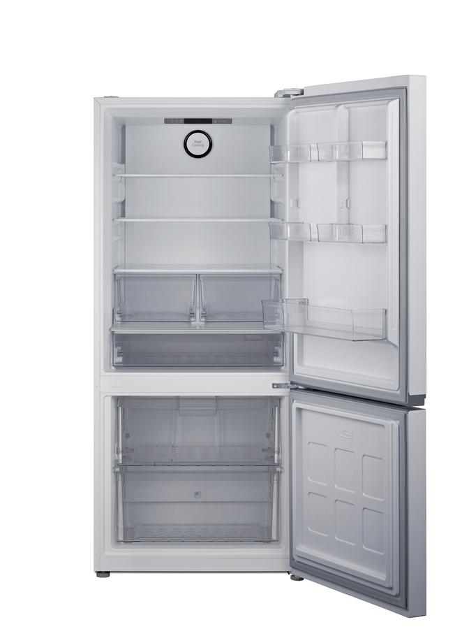 Summit FFBF172W 30" Wide Bottom-Mount Refrigerator-Freezer, Counter Depth