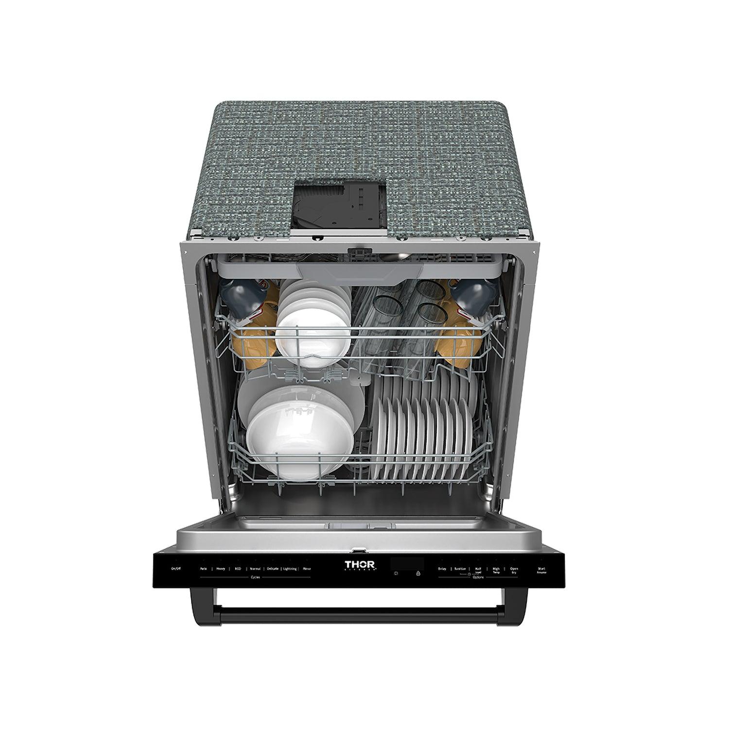 Thor Kitchen TDW24C7B 24 Inch Top Control Built-In Dishwasher In Black