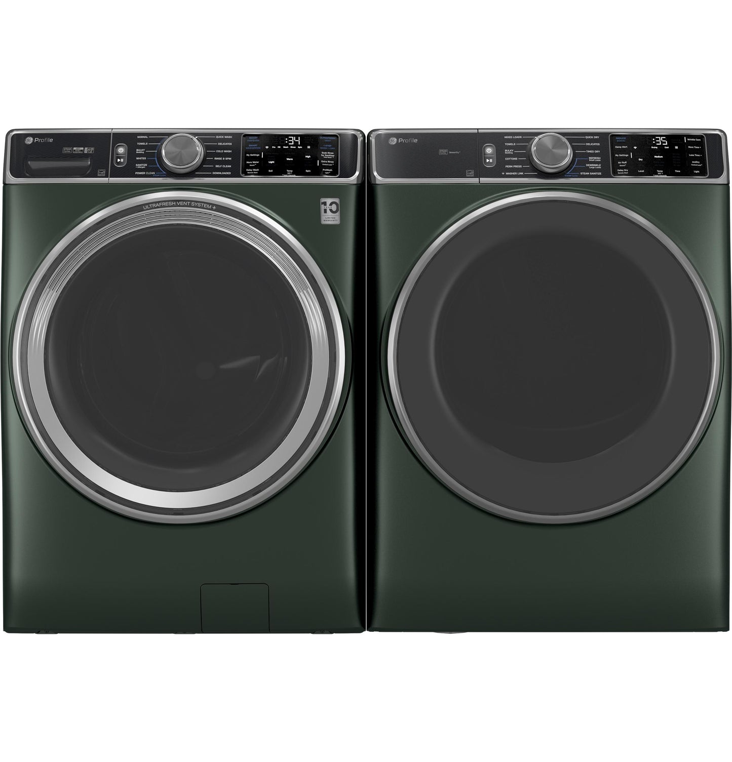 Ge Appliances PFW955SPWGN Ge Profile™ 5.5 Cu. Ft. Capacity Smart Front Load Energy Star® Steam Washer With Ultrafresh Vent System+ And Smart Wash & Smart Rinse