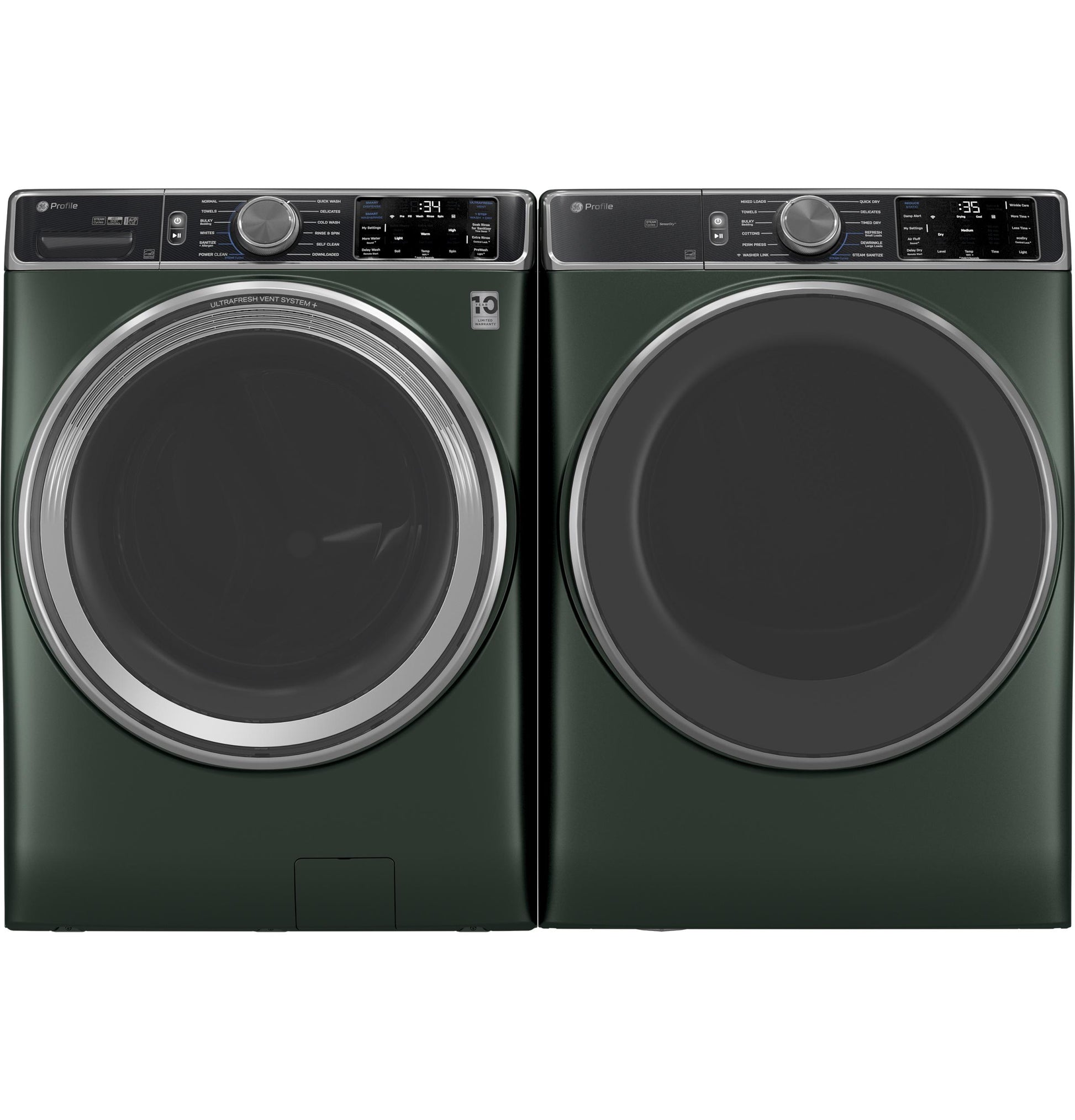 Ge Appliances PFW955SPWGN Ge Profile™ 5.5 Cu. Ft. Capacity Smart Front Load Energy Star® Steam Washer With Ultrafresh Vent System+ And Smart Wash & Smart Rinse