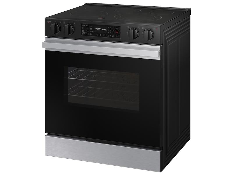 Samsung NSE6DG8100SR Bespoke 6.3 Cu. Ft. Smart Slide-In Electric Range With Precision Knobs In Stainless Steel