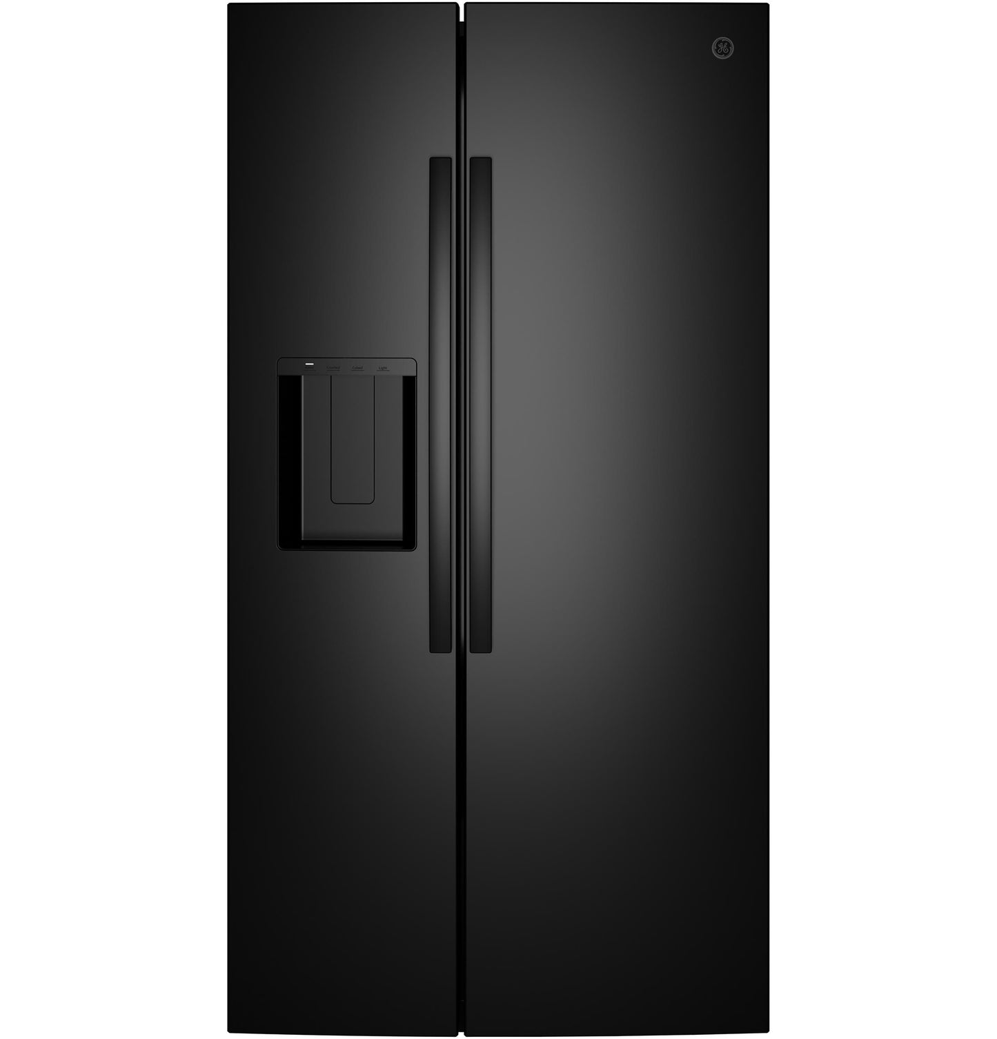 Ge Appliances GZE24NGYBB Ge® Energy Star® 23.6 Cu. Ft. Counter-Depth Side-By-Side Refrigerator With Extra Tall Dispenser And In-Door Icemaker