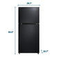 Element Appliance ERT18CSEB Element 18.1 Cu. Ft. Top Freezer Refrigerator - Black, Energy Star