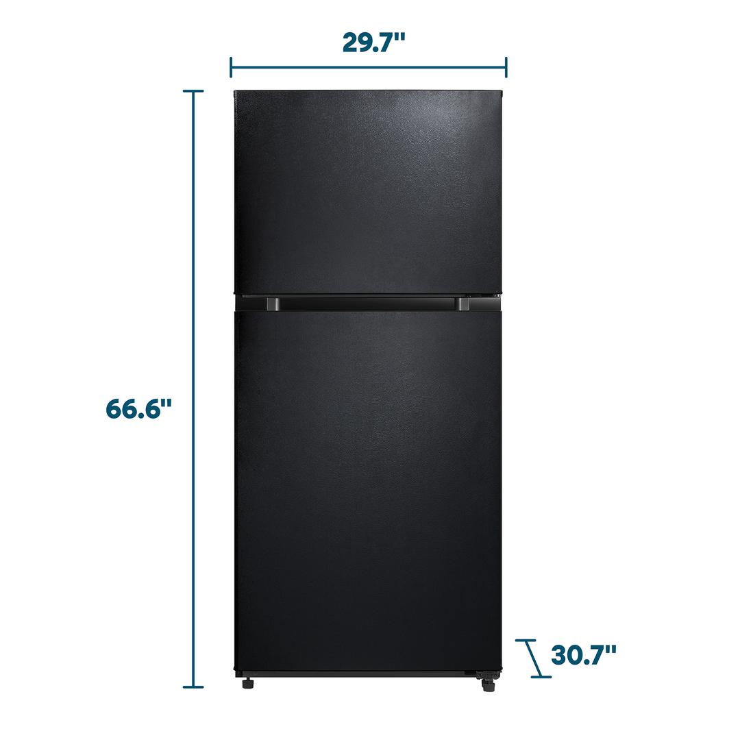 Element Appliance ERT18CSEB Element 18.1 Cu. Ft. Top Freezer Refrigerator - Black, Energy Star