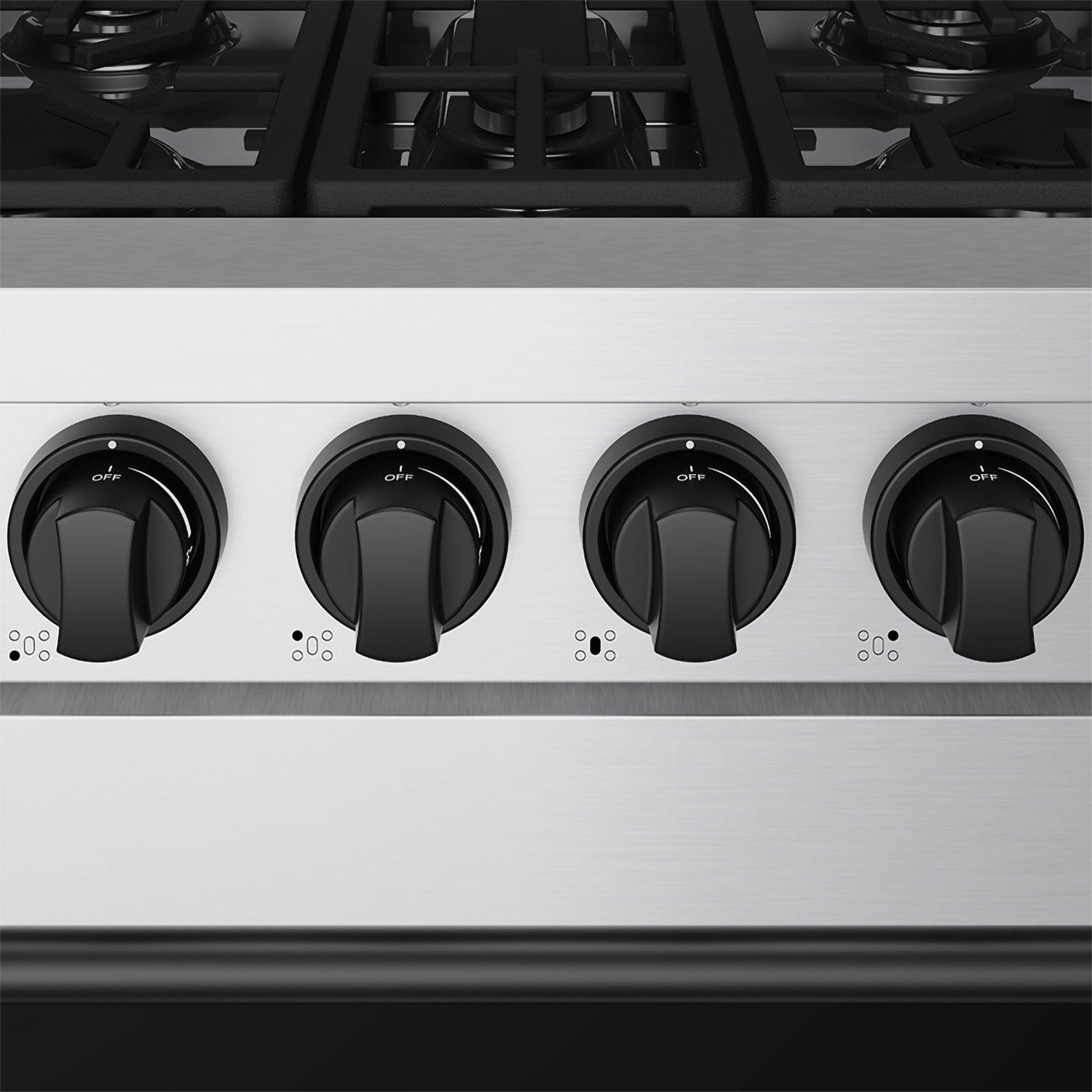 Thor Kitchen RSG30PBLK 30 Inch Professional Gas With Precision Knob Control In Stainless Steel/Black