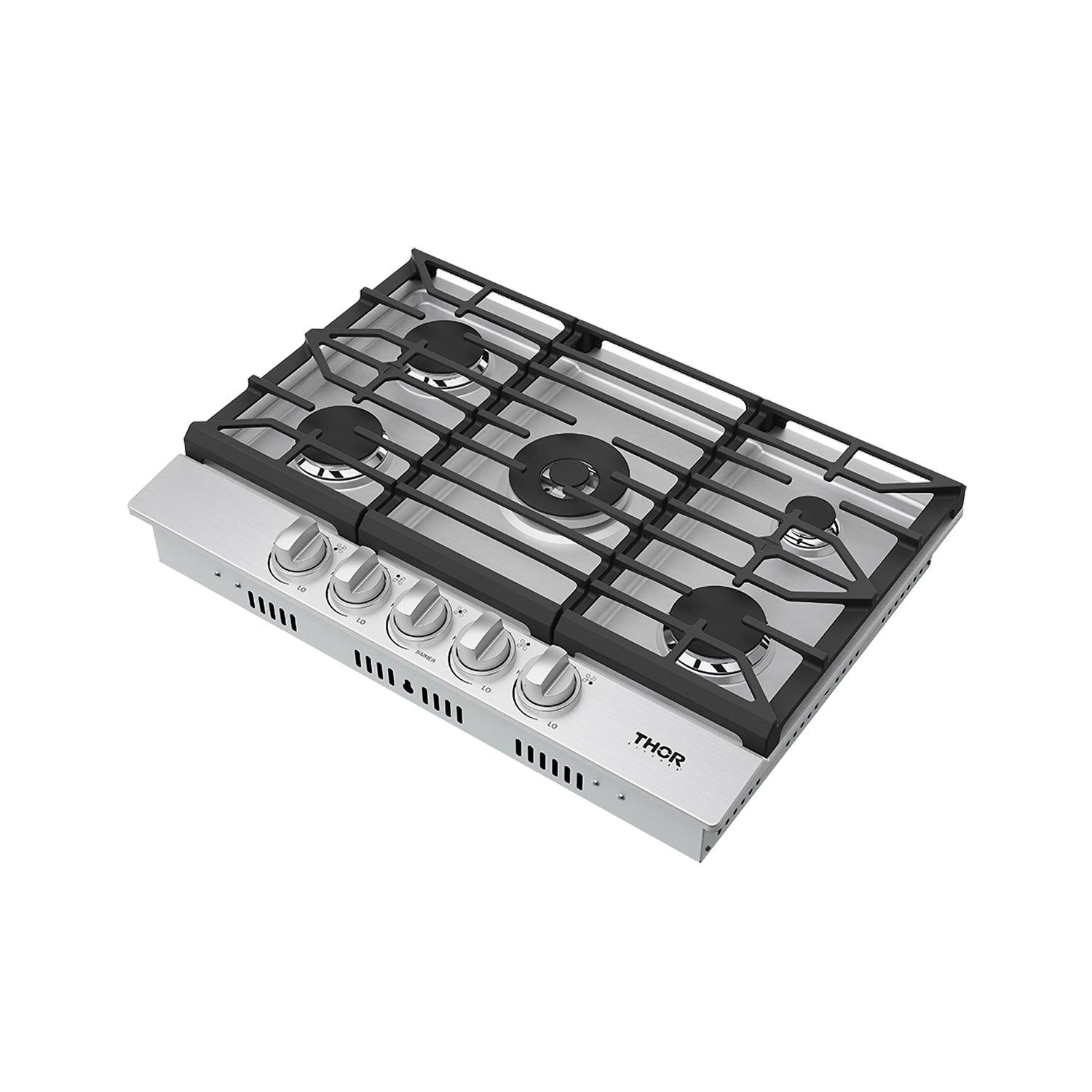 Thor Kitchen TGC30F 30 Inch Professional Gas Cooktop In Stainless Steel
