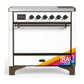 Ilve UMIB36QNR3RAB Ilve Umib36Qnr3Rab Majestic Iii 36 Inch Induction Range With 6 Elements, 3.5 Cu. Ft. Total Oven Capacity (Solid Door, Ral, Burnished)