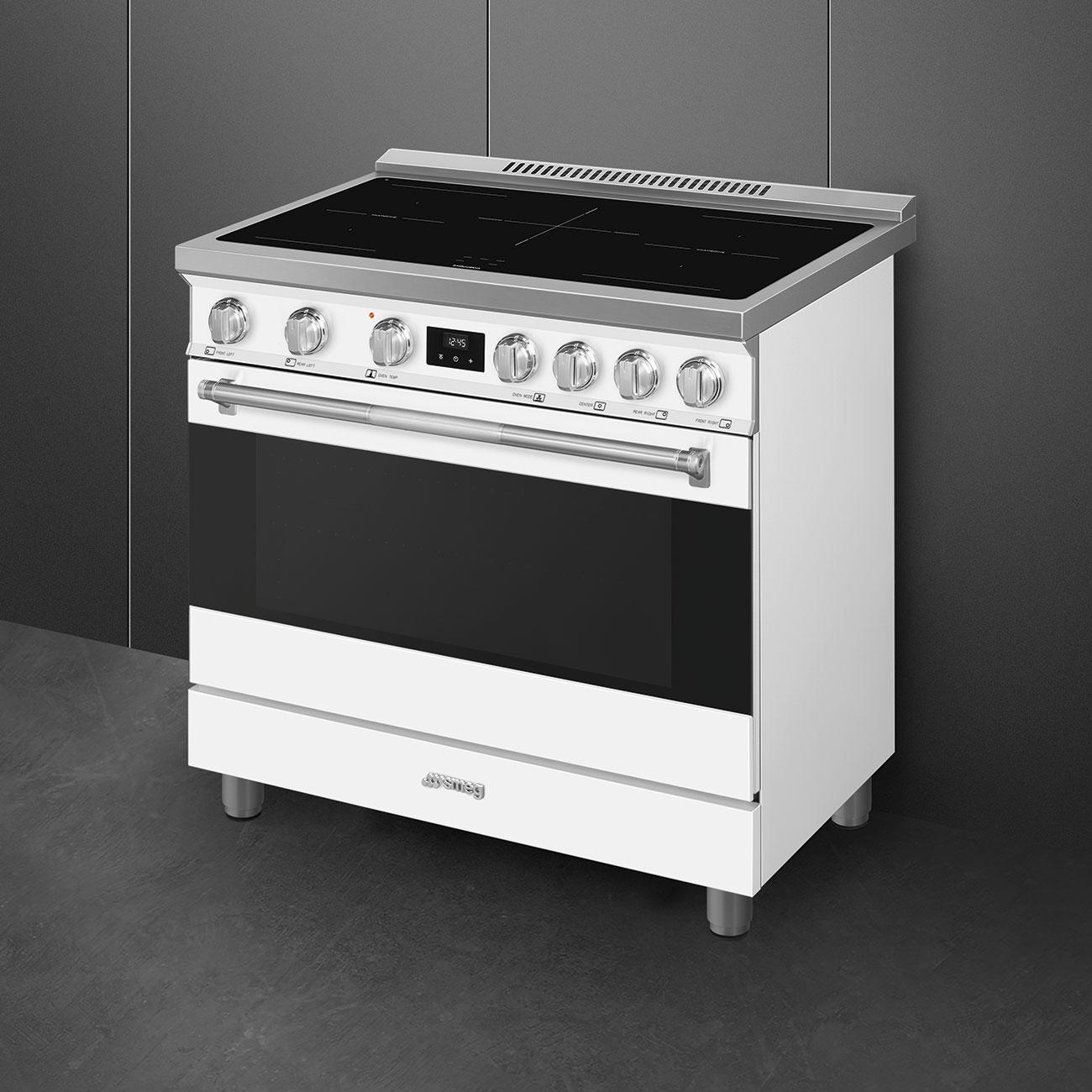 Smeg SPR36UIMMW Smeg Range With Induction Hob 36