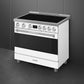 Smeg SPR36UIMMW Smeg Range With Induction Hob 36