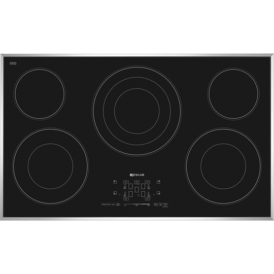 Jennair JEC4536BS 36-Inch Electric Radiant Cooktop With Glass-Touch Electronic Controls