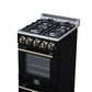 Forno FFSGS626520BLK Forno Lamazze 20 Inch Freestanding Gas Range In Black, Compact Design