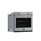Forno FBOEL137030 Forno Vomero 30-Inch Wall Oven, Stainless Steel, 5 Cu.Ft Capacity, 3550 Watts Convection, Mechanical Controls, Self-Cleaning Function