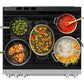 Samsung NSG90H63SR Bespoke Smart Slide-In Dual Fuel Range Pro Style Elite Design Illuminated Knobs Air Fry Max