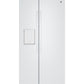 Ge Appliances GSE28NGYWW Ge® Energy Star® 27.9 Cu. Ft. Side-By-Side Refrigerator With Extra Tall Dispenser And In-Door Icemaker