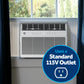 Ge Appliances AWGP12WWF Ge® 11,000 Btu Smart Heat/Cool With Heat Pump Electronic Window Air Conditioner For Large Rooms Up To 550 Sq. Ft.
