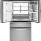 Ge Appliances PXD22BYPFS Ge Profile™ 22.4 Cu. Ft. Smart Counter-Depth Fingerprint Resistant 4-Door French-Door Refrigerator With Door In Door