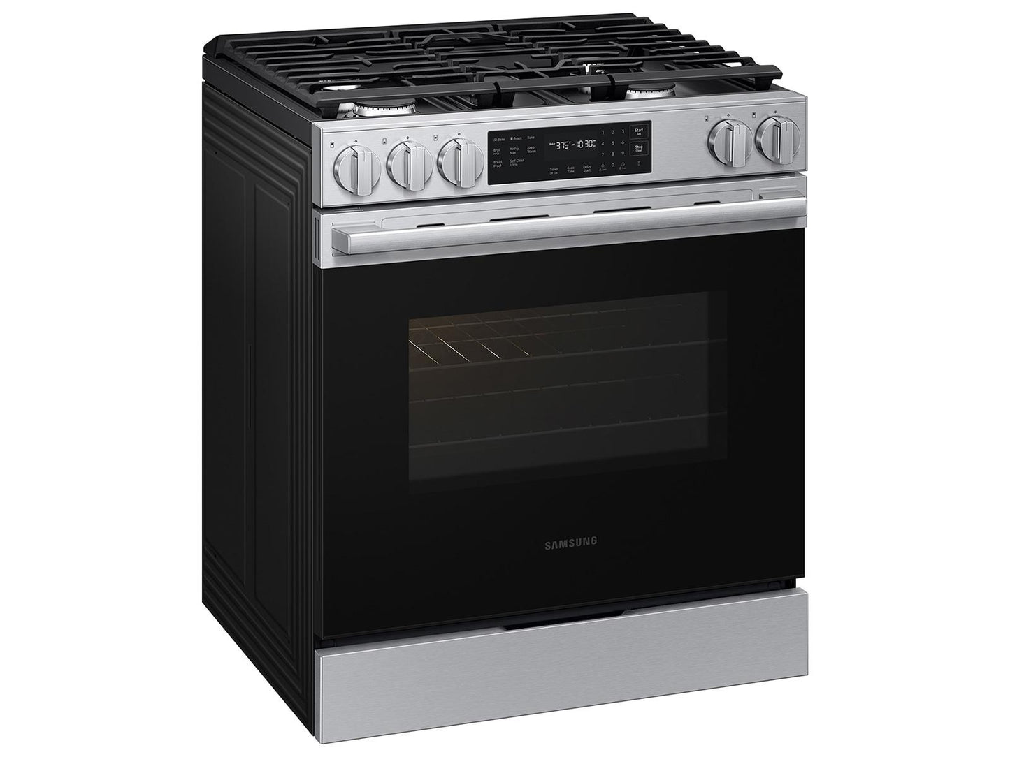Samsung NSG70H60SR Bespoke Smart Slide-In Gas Range Pro Style Design Air Fry Max Precision Knobs