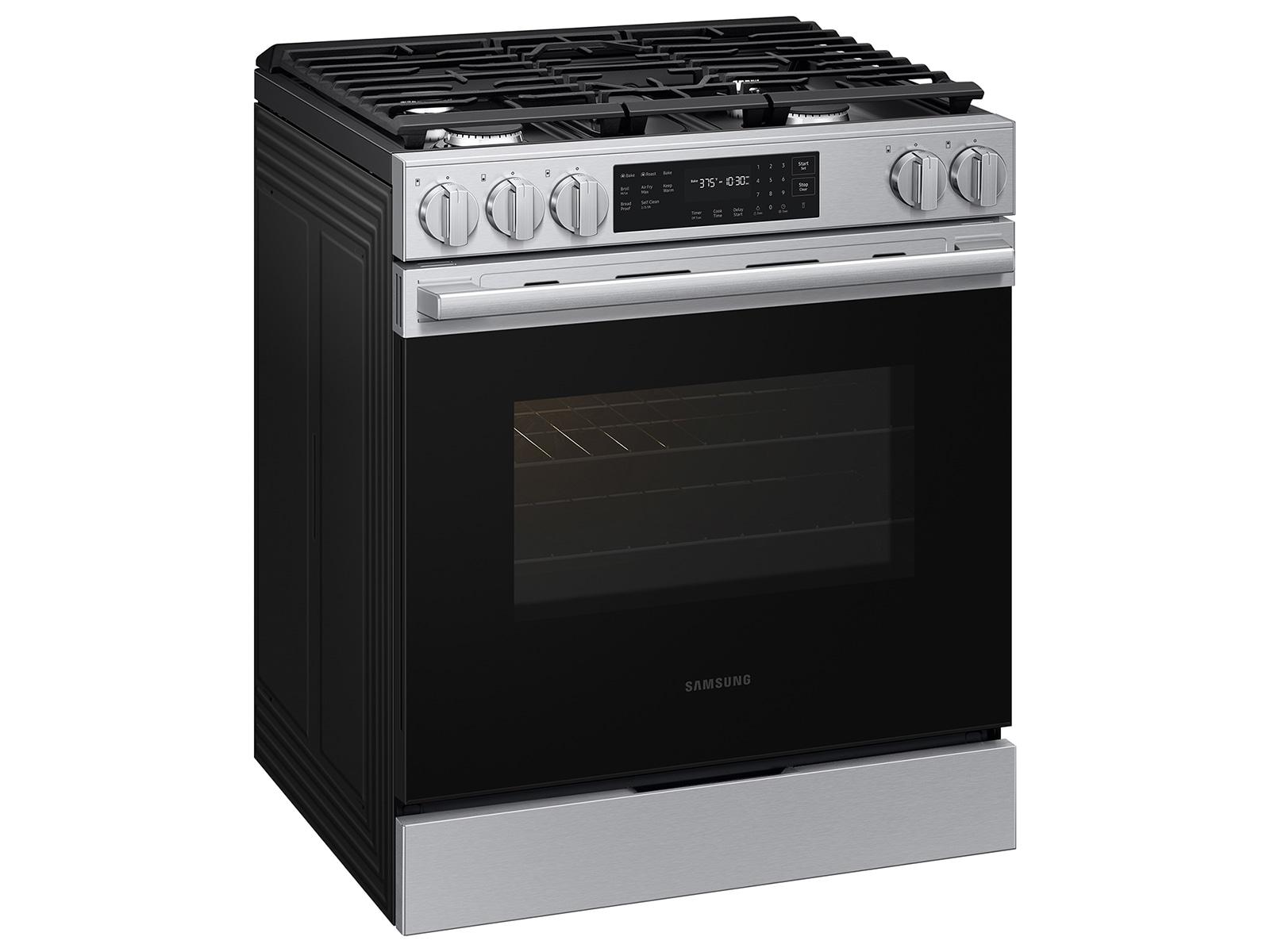 Samsung NSG70H60SR Bespoke Smart Slide-In Gas Range Pro Style Design Air Fry Max Precision Knobs
