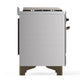 Ilve UM60FSNR3SSB Ilve Um60Fsnr3Ssb Majestic Iii 60 Inch Dual Fuel Range With 7 Burners, Griddle And French Top, Dual Function Burner With Up To 25,000 Btu (Natural Gas, Triple Glass Door, Stainless Steel, Burnished)