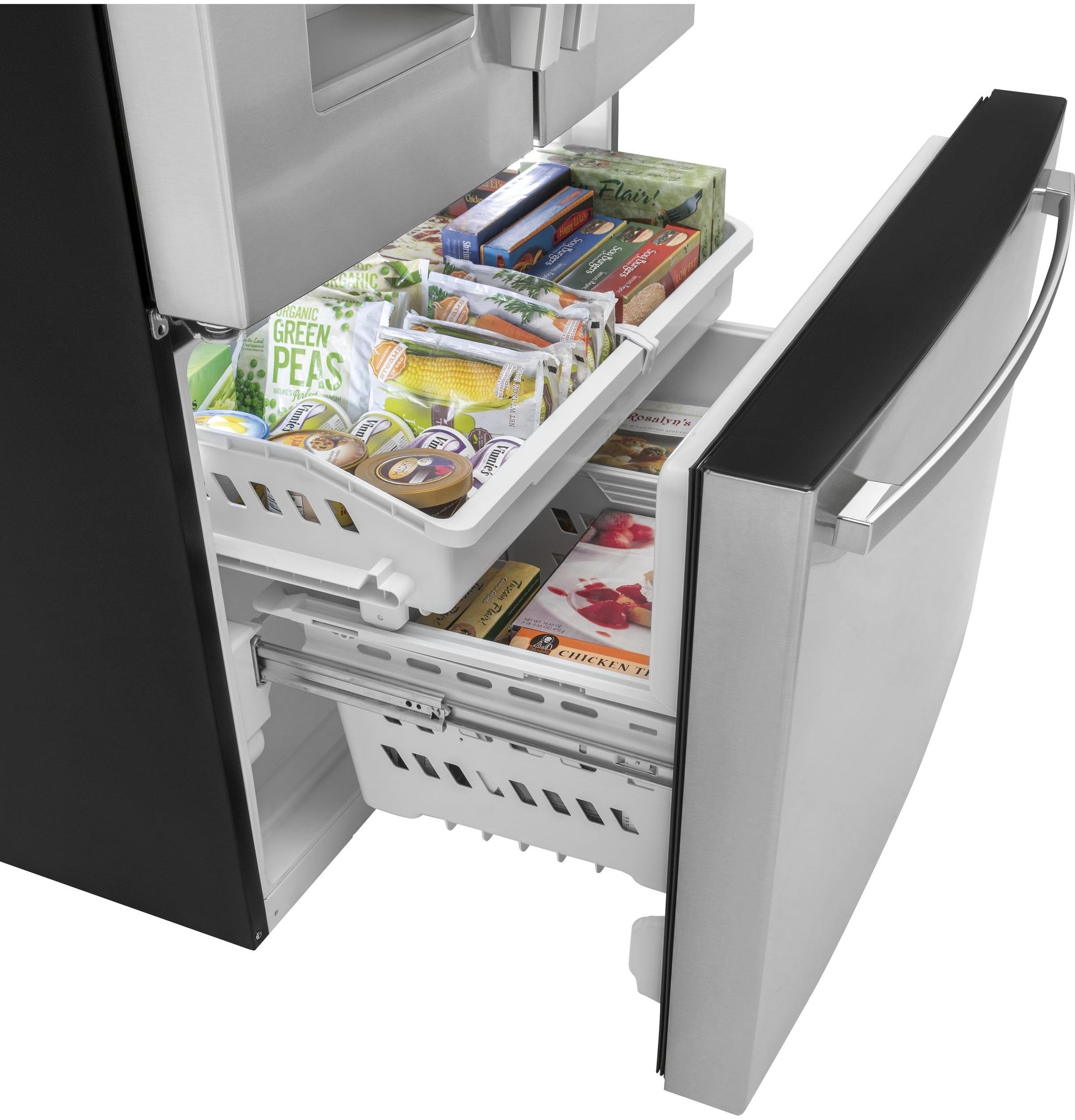 Ge Appliances GYE21JYMFS Ge® Energy Star® 20.6 Cu. Ft. Fingerprint Resistant Counter-Depth French-Door Refrigerator