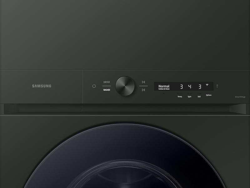 Samsung WH53DBH700GF Bespoke 5.3 Cu. Ft. Ai Laundry Hub&#8482; Ultra Capacity Single Unit Washer With Ai Optiwash&#8482; And 7.6 Cu. Ft. Gas Dryer In Satin Green