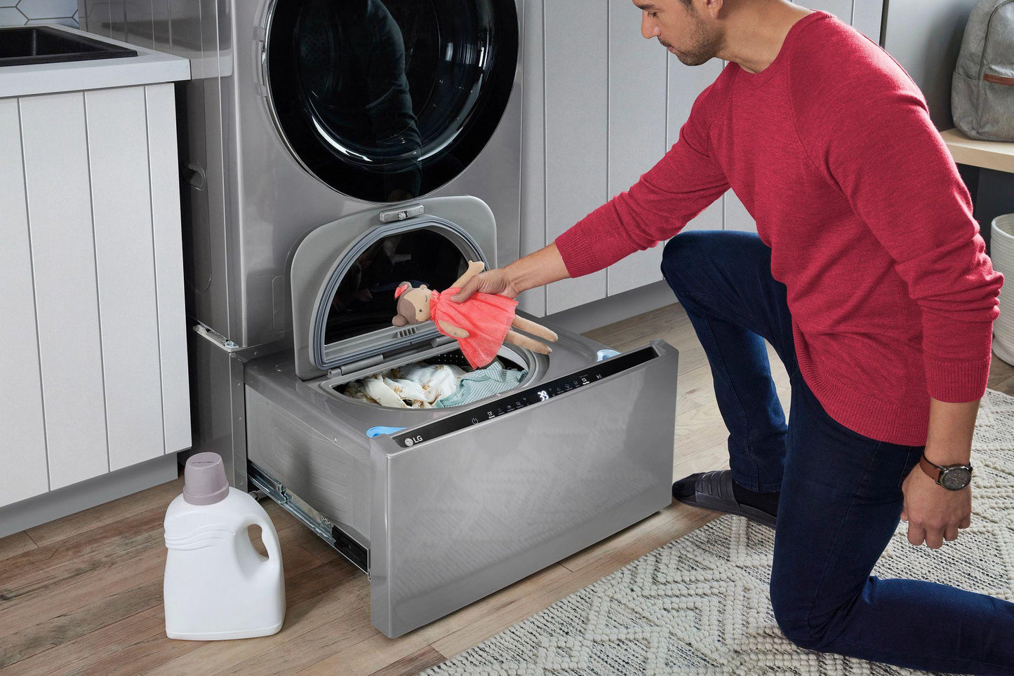 Lg WM6998HVA Ventless Washer/Dryer Combo Lg Washcombo™ All-In-One 5.0 Cu. Ft. Mega Capacity With Inverter Heatpump™ Technology And Direct Drive Motor