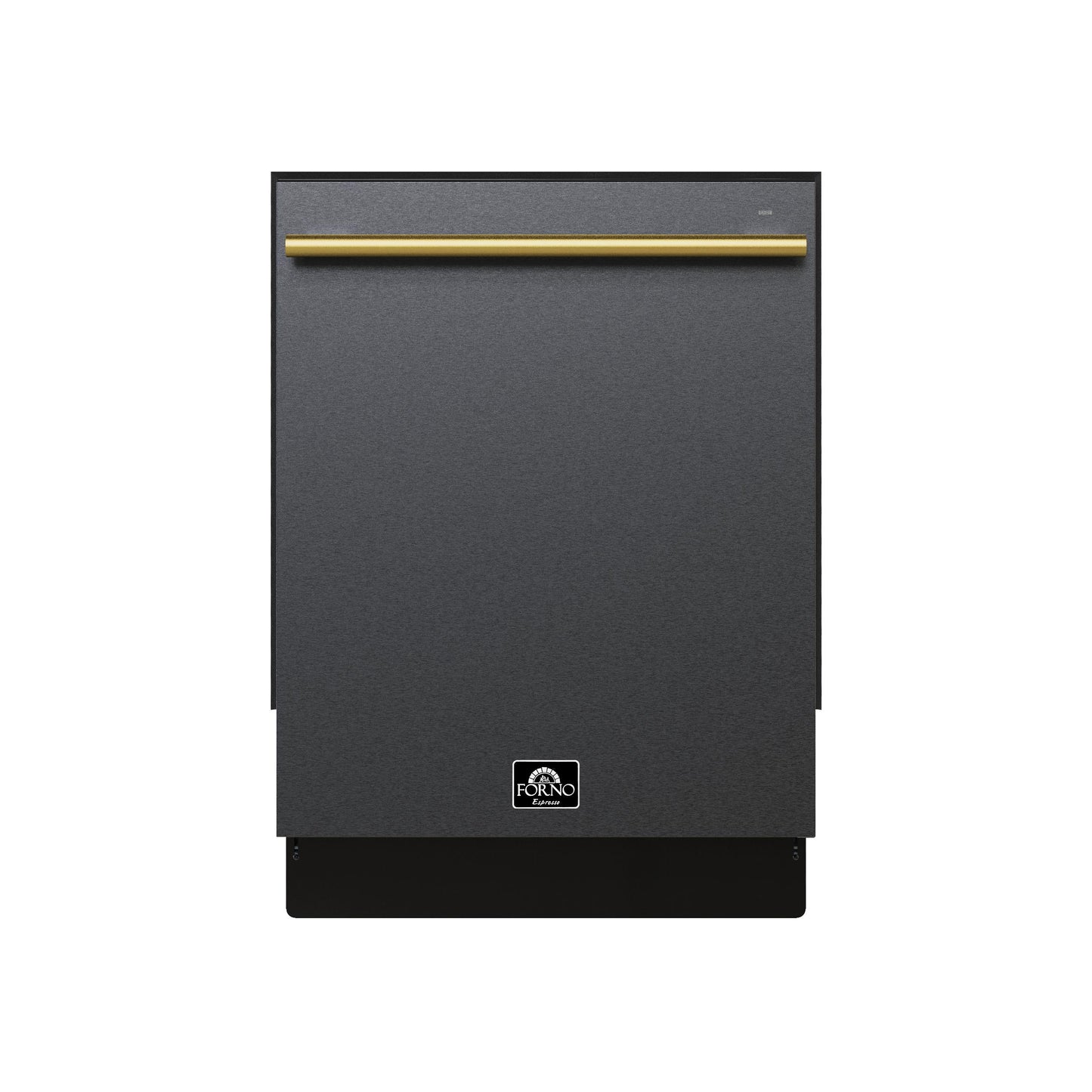 Forno FDWBI803524BLK Forno Romano Espresso 24-Inch Built-In Dishwasher, Black Finish, Stainless Steel Tub, 49 Dba, Energy Star Certified