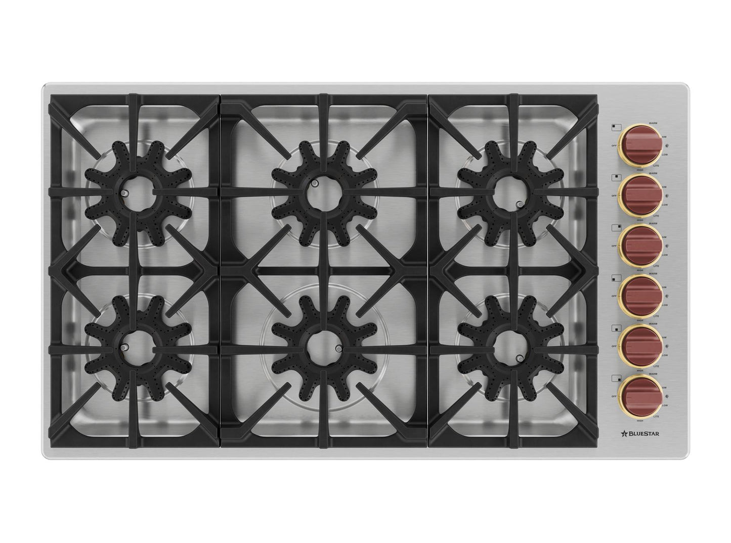 Bluestar BSDCTX8366B 36" X-8 Cooktop