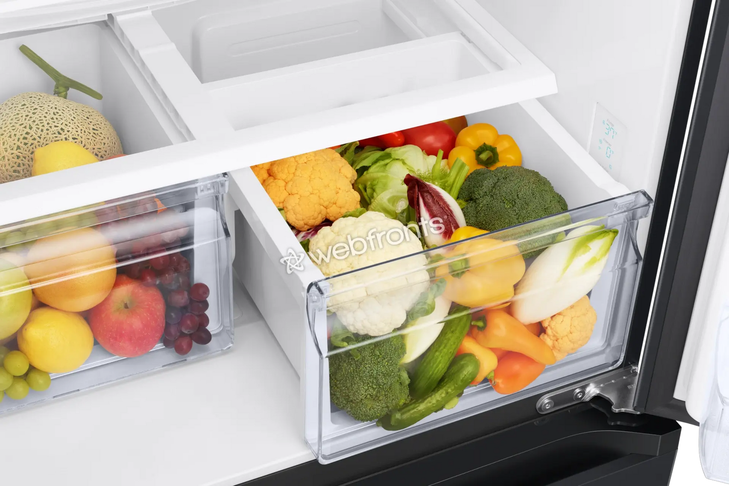 Samsung RF18A5101MT 18 Cu. Ft. Counter Depth 3-Door French Door Refrigerator In Matte Black Steel