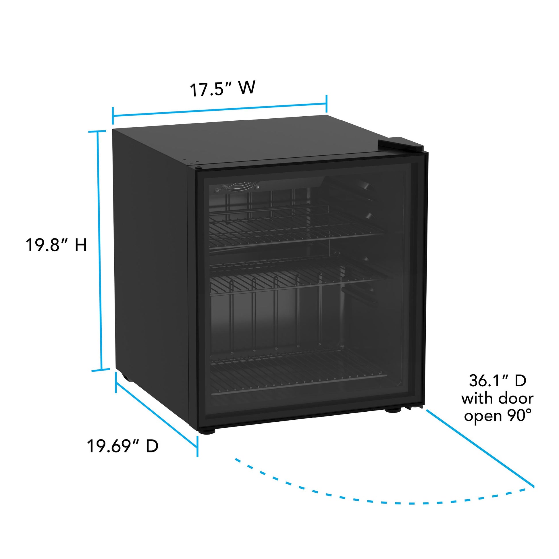 Avanti AVBC17F2PG Avanti Beverage Center, 60 Can Capacity, In Black (Avbc17F2Pg)