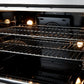 Forno FFSGS635630BLK Forno Galiano 30-Inch Freestanding French Door Dual Fuel Range Black