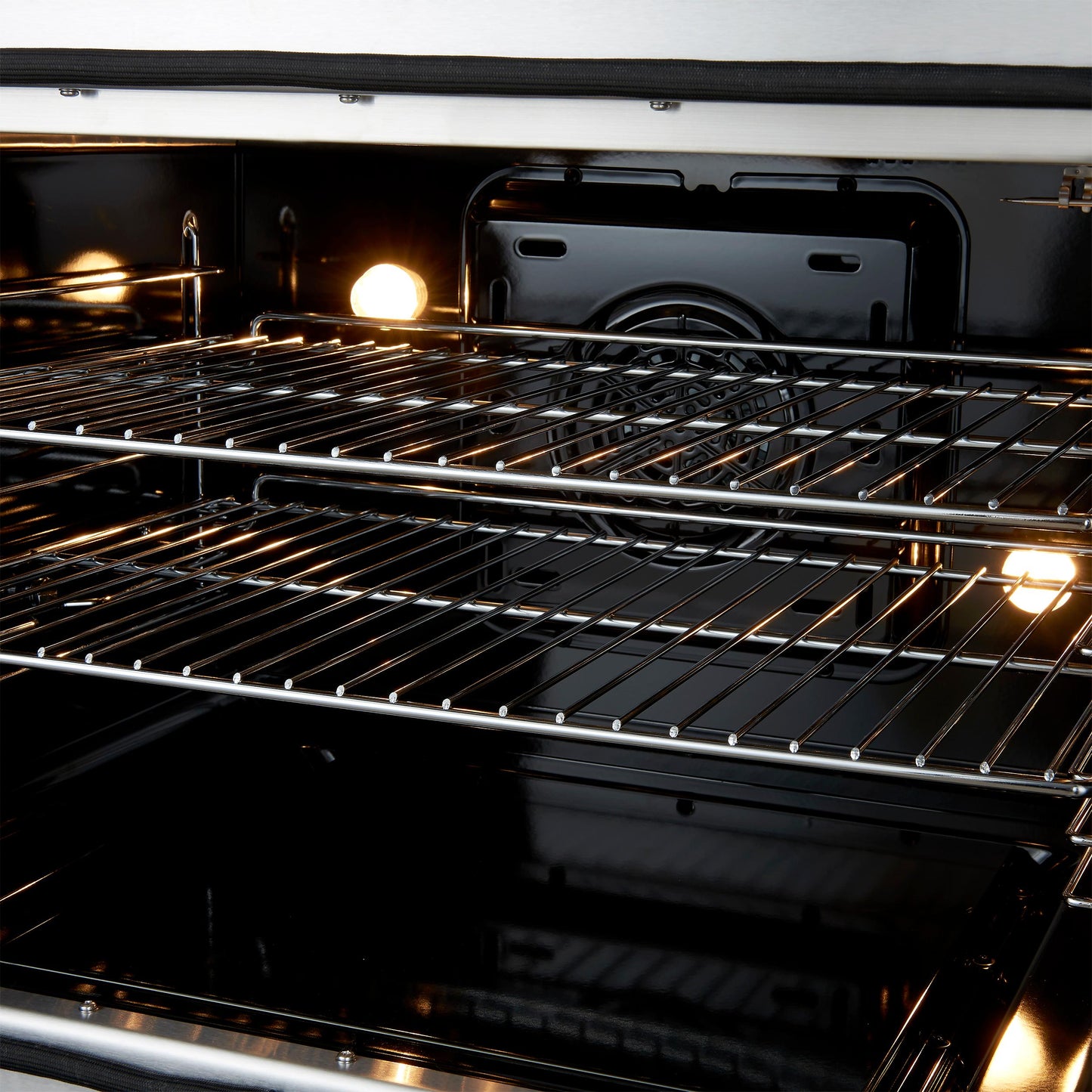 Forno FFSGS635630BLK Forno Galiano 30-Inch Freestanding French Door Dual Fuel Range Black