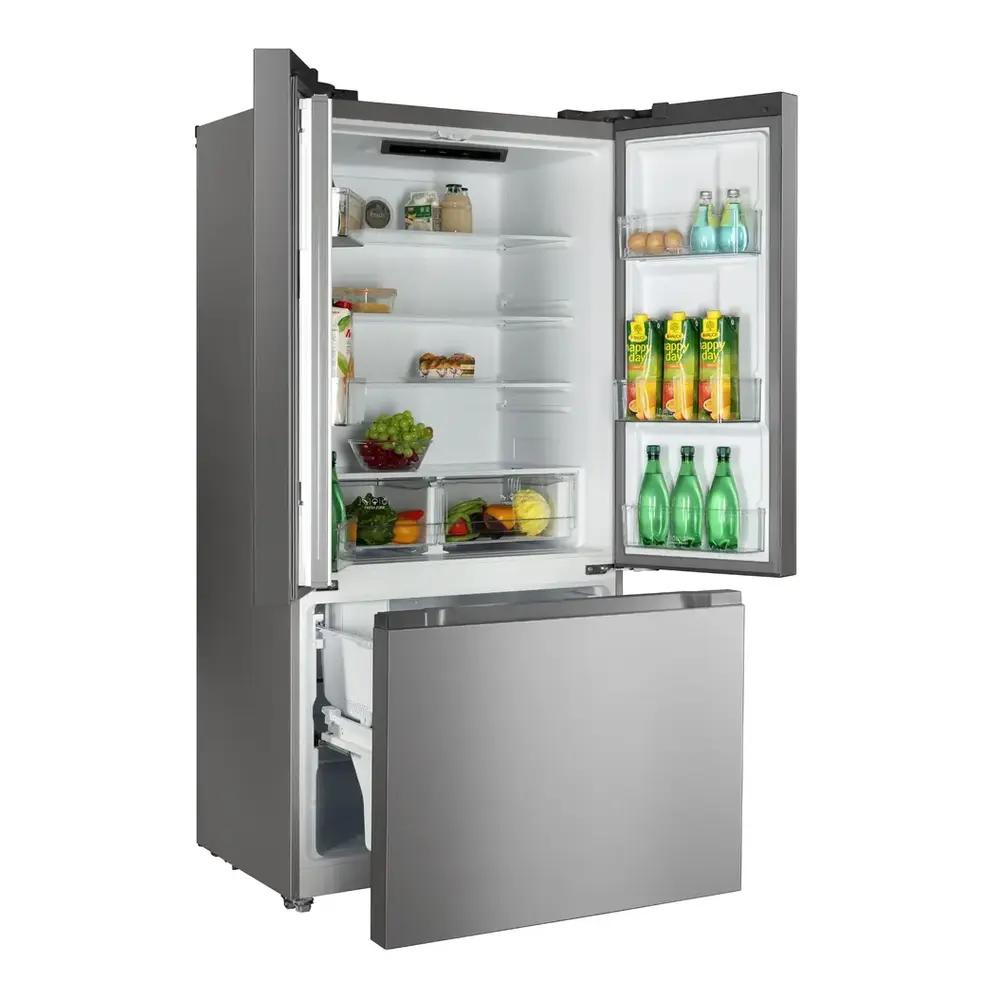 Verona VEFFD3316RISL Verona Veffd3316Risl 33 Inch Freestanding French Door Refrigerator With 16.5 Cu. Ft. Capacity, Automatic Ice Maker, Recessed Handle