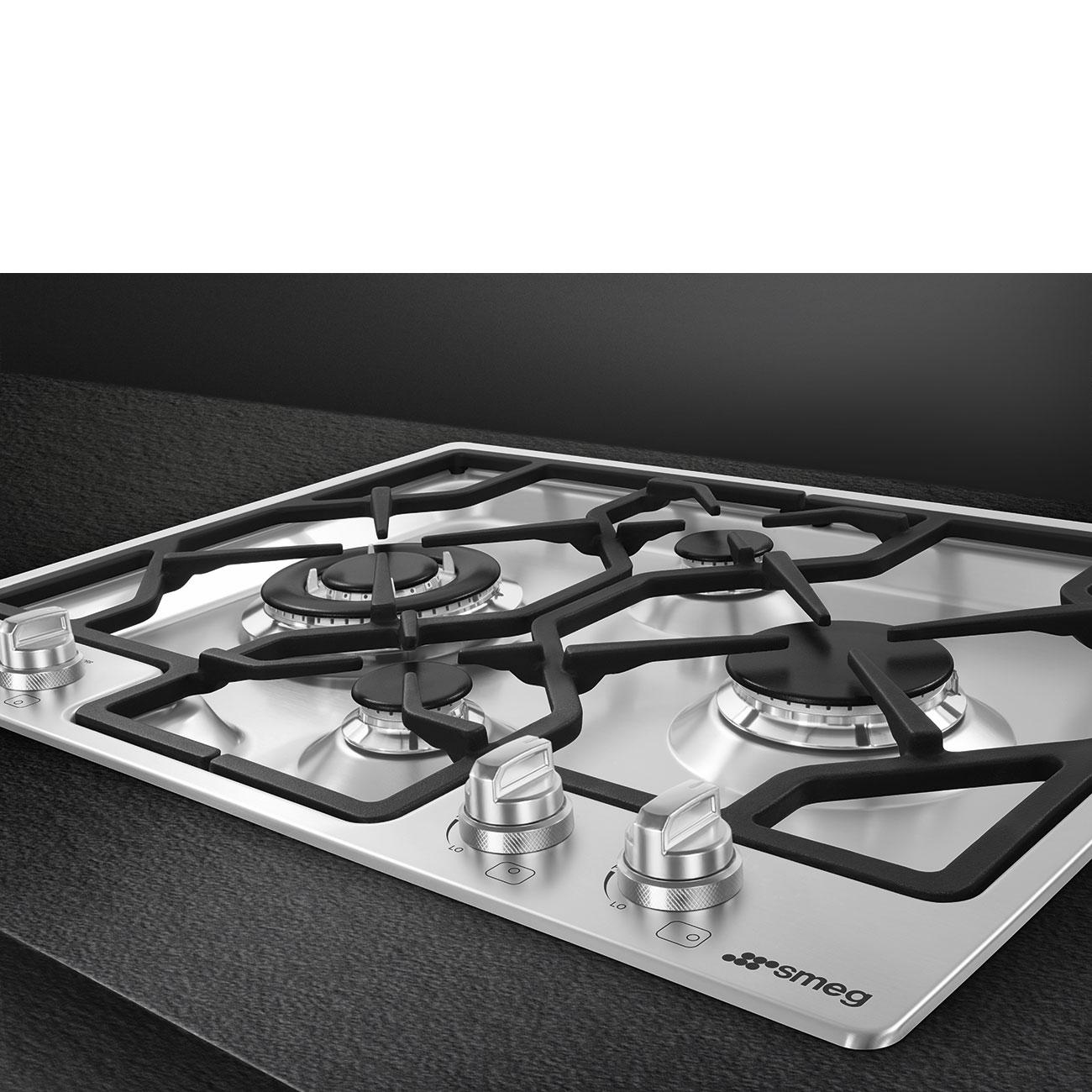 Smeg PGFU24X2 Cooktop Stainless Steel Pgfu24X2