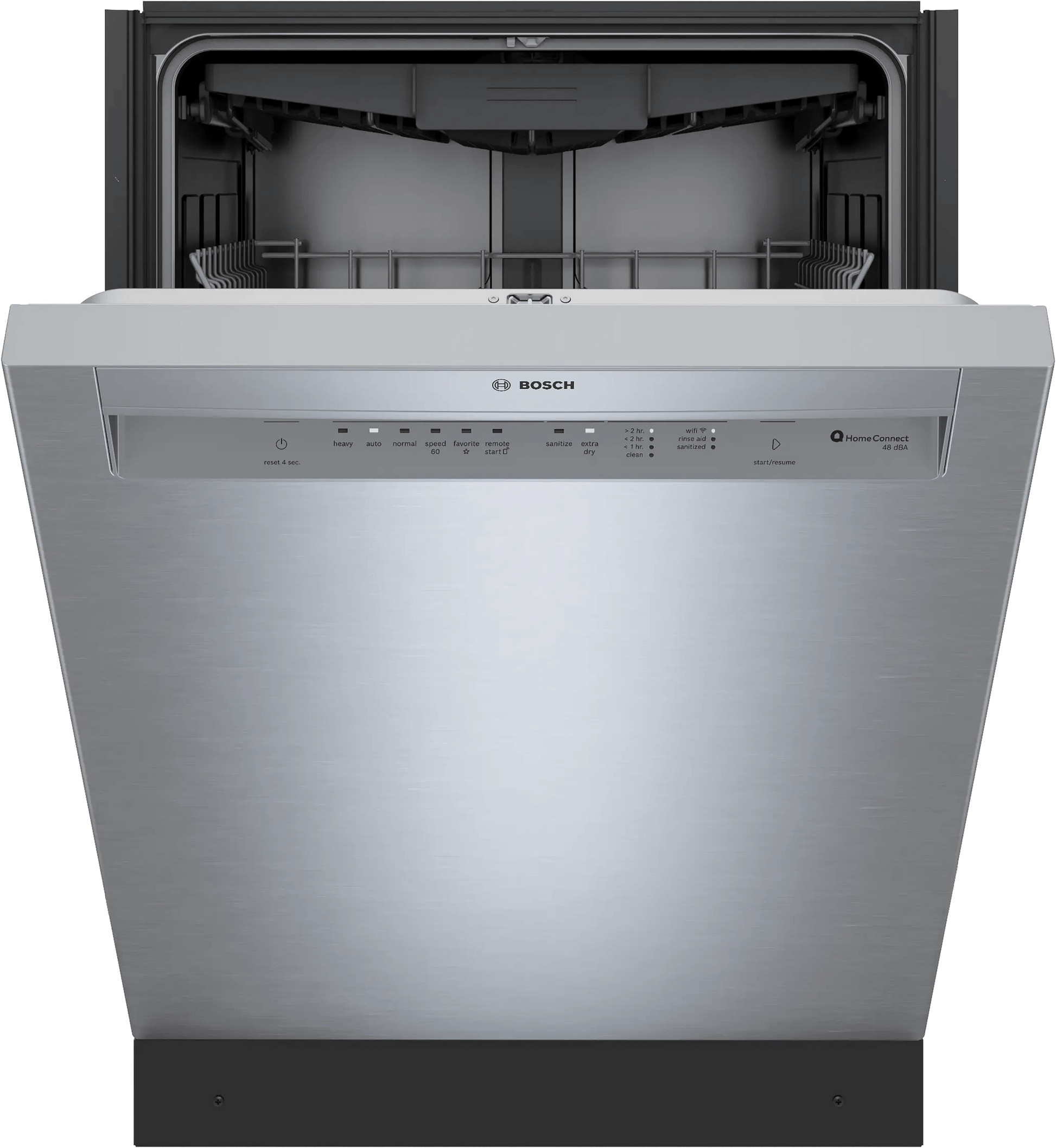 Bosch SHE43DM5N 300 Recessed Handle, 48 Dba, Standard 3Rd Rack, Puredry - Ss