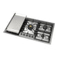 Ilve UHCPT95FNSSCLP Ilve Uhcpt95Fnssclp Nostalgie Ii 36 Inch Built-In Gas Cooktop With Total Black Brass Burners, In Stainless Steel (5 Sealed Burners + Griddle, Liquid Propane, Chrome)