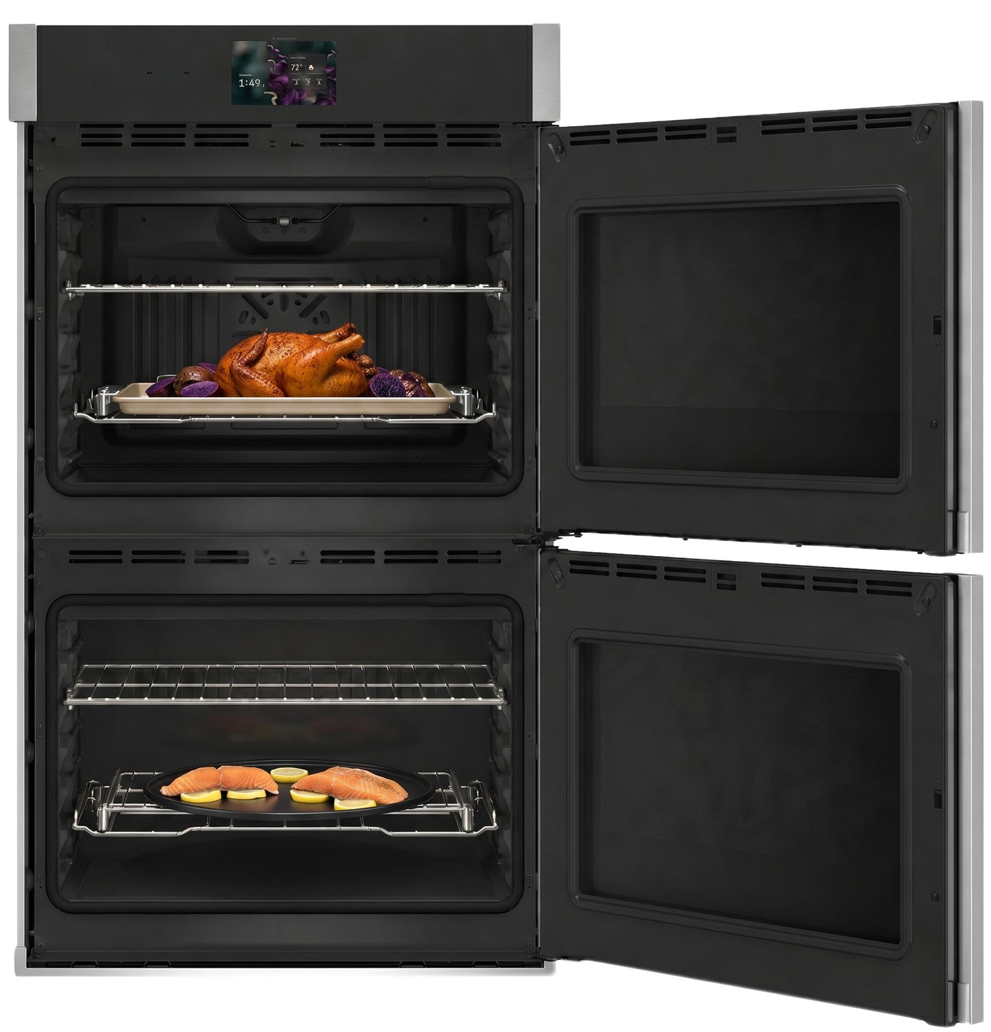 Ge Appliances PTD700RSZSS Ge Profile™ 30" Smart Built-In Convection Double Wall Oven With Right-Hand Side-Swing Doors