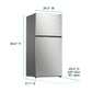 Avanti AVFF21DLJM0SS Avanti Maxxspace Insulation™ Technology Garage-Ready Frost-Free Ice Maker-Ready Refrigerator, 21 Cu. Ft., Energy Star, Stainless Steel Look (Avff21Dljm0Ss)
