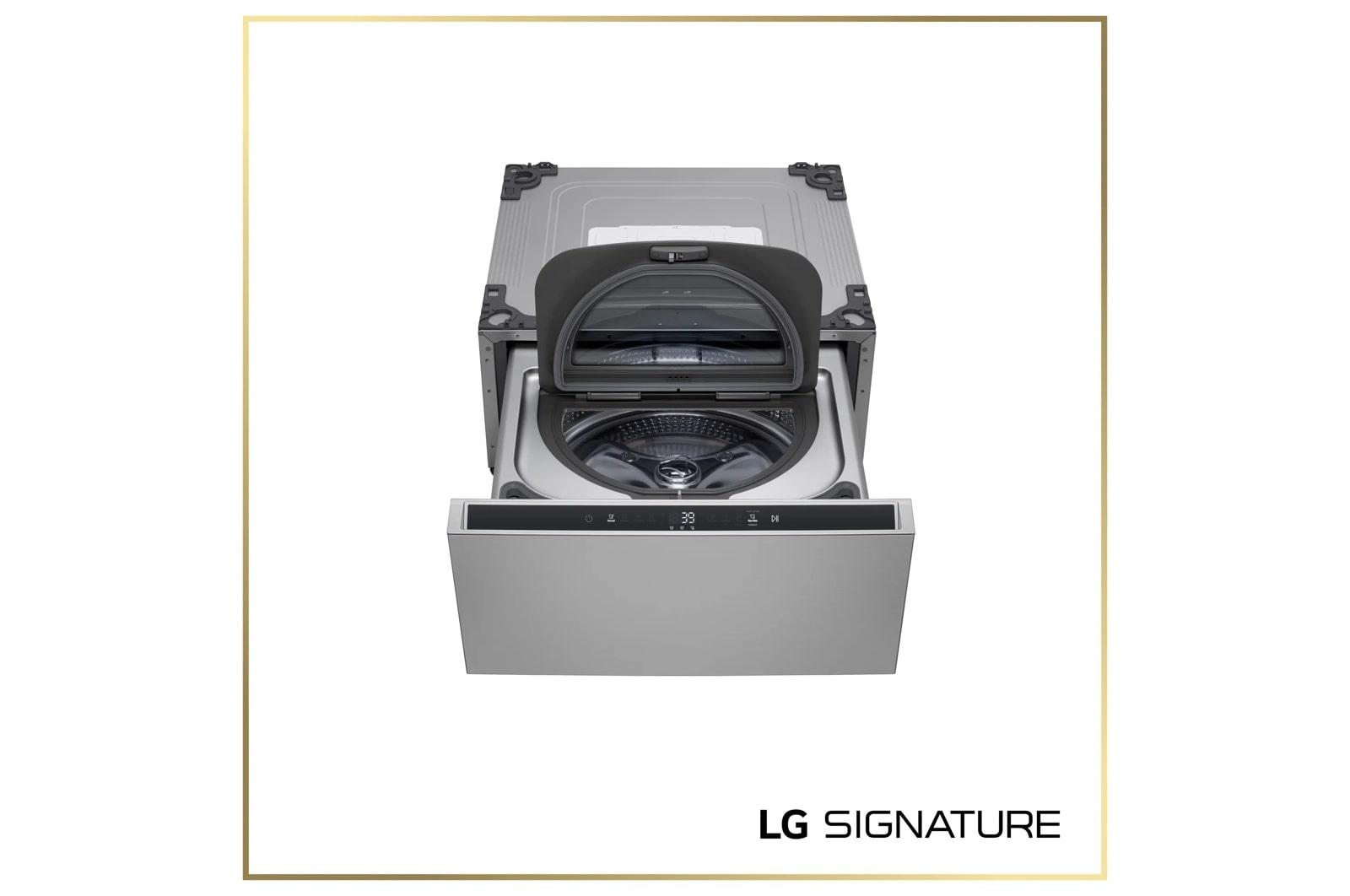 Lg WD405CP Lg Signature 1.0 Cu. Ft. 29 Inch Sidekick™ Pedestal Washer, Lg Twinwash™ Compatible