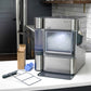Ge Appliances XPIO13SWSS Ge Profile™ Opal™ 2.0 Ultra Nugget Ice Maker With Side Tank And Scale Inhibiting Filter