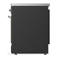 Ilve UMIB30QNR3MGC Ilve Umib30Qnr3Mgc Majestic Iii 30 Inch Induction Range With 4 Elements, 4 Cu. Ft. Oven Capacity (Solid Door, Graphite Matte, Chrome)