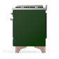Ilve UM60FSQNR3EGPLP Ilve Um60Fsqnr3Egplp Majestic Iii 60 Inch Dual Fuel Range With 7 Burners, Griddle And French Top, Dual Function Burner With Up To 25,000 Btu (Liquid Propane, Solid Door, Emerald Green, Copper)