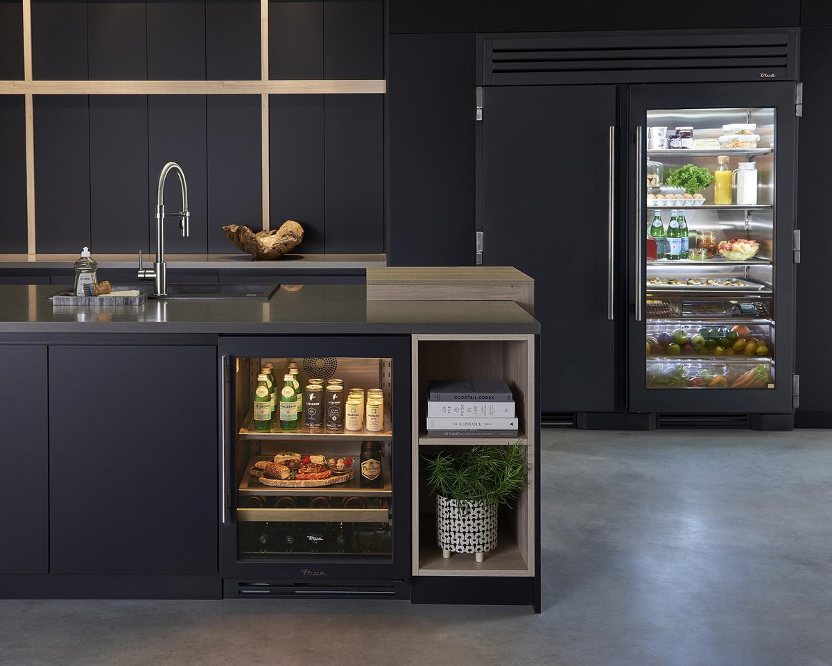 True Caliber TR24REFRSSA 24 Inch Refrigerator Column - Door: Solid Stainless - Stainless Steel Finish, Stainless Steel Hardware, Right Hinge