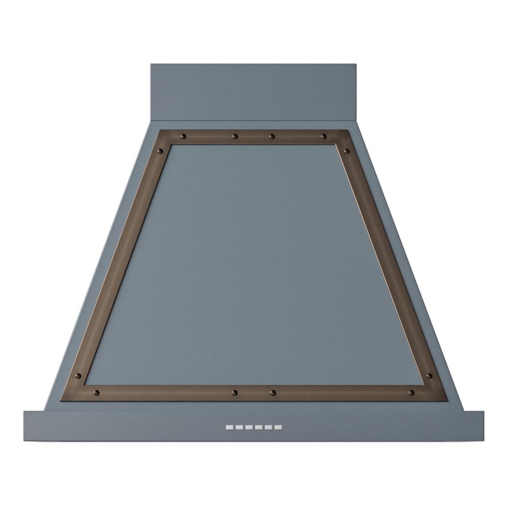 Ilve UANB30BGB Ilve Uanb30Bgb Nostalgie Ii Noblesse 30 Inch Range Hood With 600 Cfm (Blue Grey, Burnished)